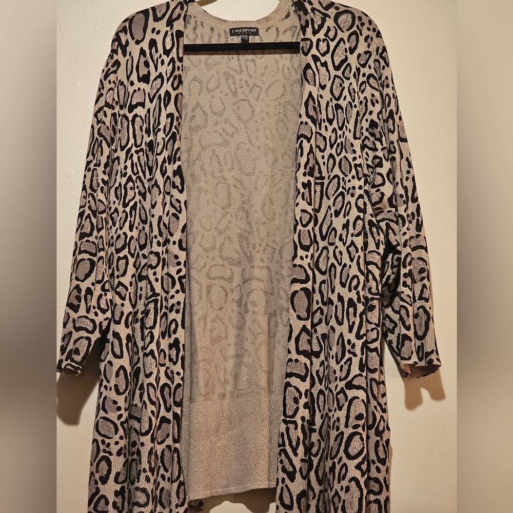 Lane Bryant Animal Print Cardigan